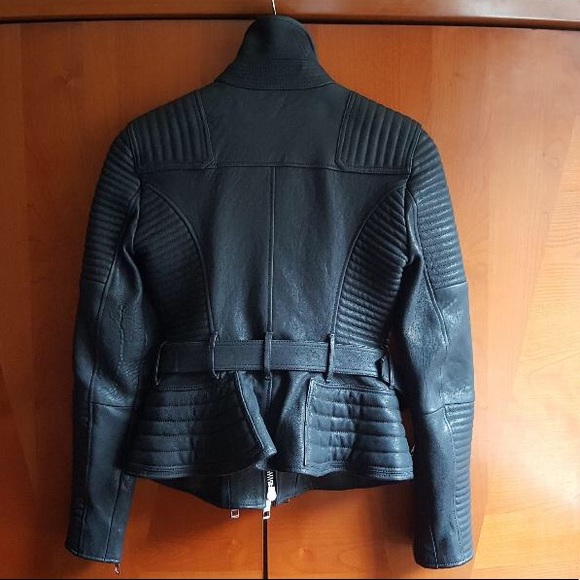 HOSTPICK !!! Burberry Moto lamb Leather Jacket - Picture 4 of 9